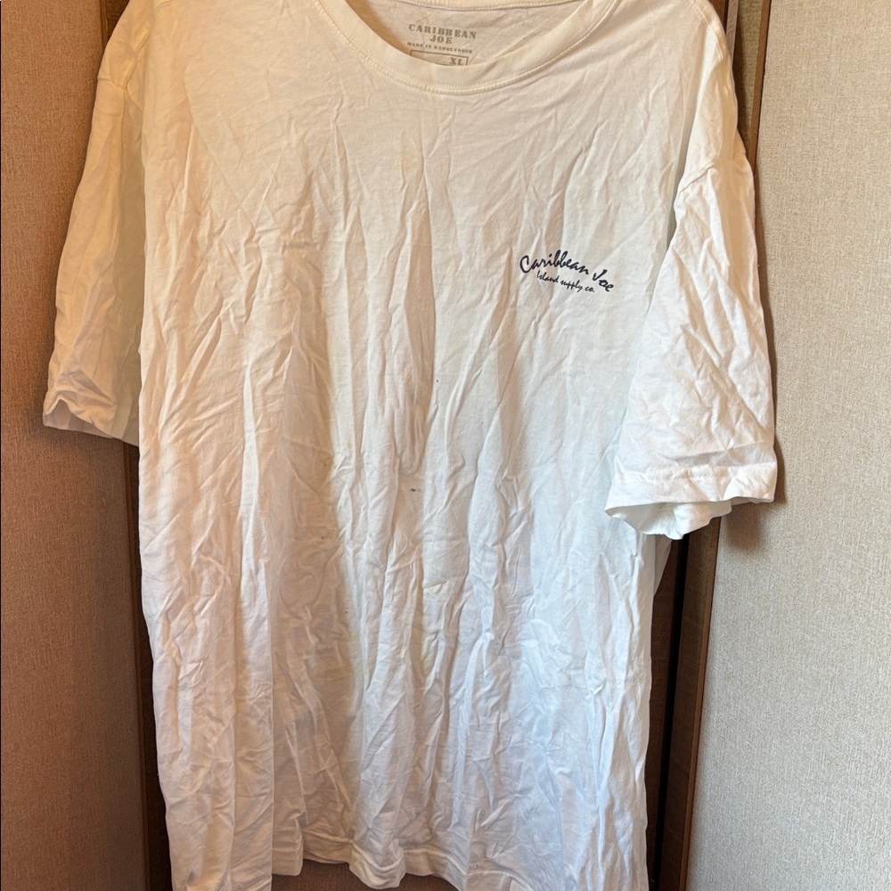 Men’s Caribbean Joe Classic White Tee xl